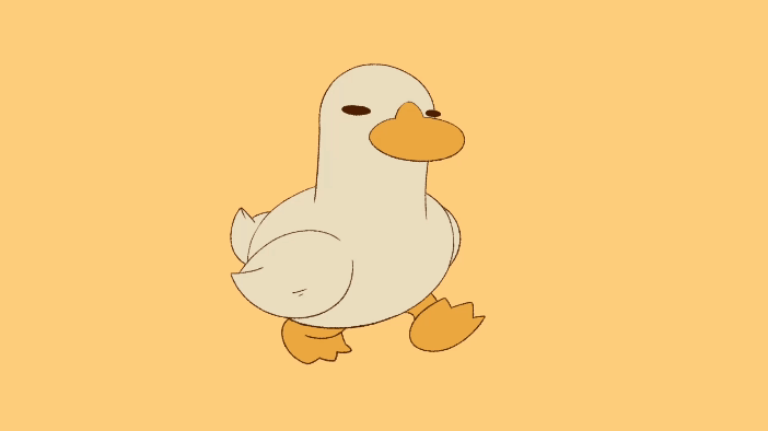 Falling duck